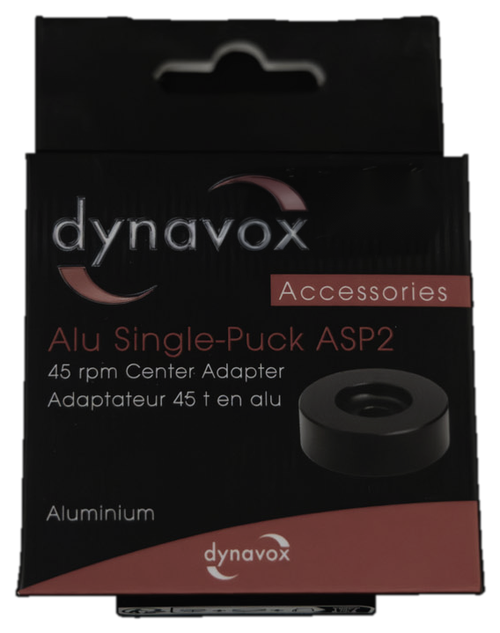 Verpackung des Dynavox Alu Single-Puck ASP2.